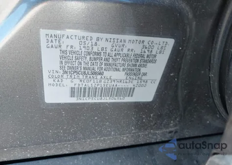 2018 Nissan Kicks Sv from USA, damaged, VIN 3N1CP5CU8JL506560